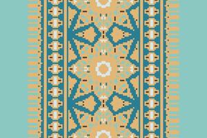 Baroque pattern Seamless Scandinavian pattern Motif embroidery, Pixel Ikat embroidery Design for Print figure tribal ink on cloth patola sari vector