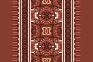 Dupatta pattern Seamless Native American, Motif embroidery, Pixel Ikat embroidery Design for Print australian curtain pattern geometric pillow model kurti mughal flowers vector