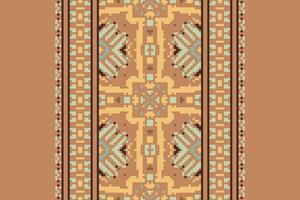 Dupatta pattern Seamless Native American, Motif embroidery, Pixel Ikat embroidery Design for Print egyptian hieroglyphs tibetan geo pattern vector