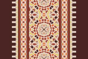 Dupatta pattern Seamless Australian aboriginal pattern Motif embroidery, Pixel Ikat embroidery Design for Print indigenous art aboriginal art pattern floral kurti mughal border vector