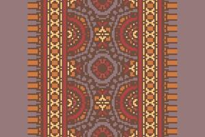 Dupatta pattern Seamless Australian aboriginal pattern Motif embroidery, Pixel Ikat embroidery Design for Print lace pattern turkish ceramic ancient egypt art jacquard pattern vector