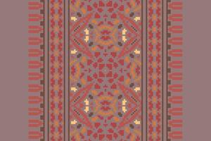 Dupatta pattern Seamless Australian aboriginal pattern Motif embroidery, Pixel Ikat embroidery Design for Print pattern vintage flower folk navajo patchwork pattern vector