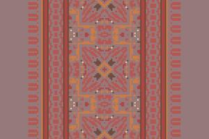 Dupatta pattern Seamless Australian aboriginal pattern Motif embroidery, Pixel Ikat embroidery Design for Print scandinavian pattern saree ethnic nativity gypsy pattern vector