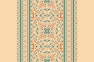 Dupatta pattern Seamless Mughal architecture Motif embroidery, Pixel Ikat embroidery Design for Print tie dyeing pillowcase sambal puri kurti mughal architecture vector