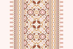 Dupatta pattern Seamless Scandinavian pattern Motif embroidery, Pixel Ikat embroidery Design for Print scandinavian pattern saree ethnic nativity gypsy pattern vector