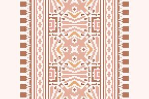 Dupatta pattern Seamless Scandinavian pattern Motif embroidery, Pixel Ikat embroidery Design for Print tapestry floral kimono repeat pattern lacing spanish motif vector
