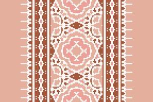 Dupatta pattern Seamless Scandinavian pattern Motif embroidery, Pixel Ikat embroidery Design for Print tie dyeing pillowcase sambal puri kurti mughal architecture vector