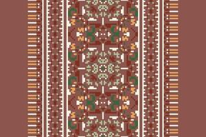 Dupatta pattern Seamless Scandinavian pattern Motif embroidery, Pixel Ikat embroidery Design for Print border embroidery ancient egypt vector