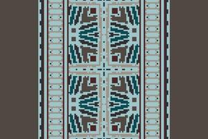 Ancient patterns Seamless Bandana print silk Motif embroidery, Pixel Ikat embroidery Design for Print endless arabesque cloth dupatta shawl bandana print silk kurta men vector