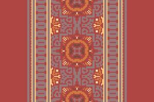 Ancient patterns Seamless Australian aboriginal pattern Motif embroidery, Pixel Ikat embroidery Design for Print tapestry floral kimono repeat pattern lacing spanish motif vector