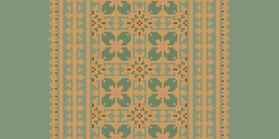 Navajo pattern Seamless Mughal architecture Motif embroidery, Pixel Ikat embroidery Design for Print jacquard slavic pattern folklore pattern kente arabesque vector