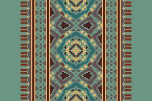 Ancient patterns Seamless Australian aboriginal pattern Motif embroidery, Pixel Ikat embroidery Design for Print egyptian pattern tibetan mandala bandanna vector