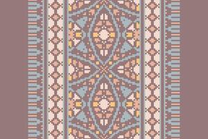 Ancient patterns Seamless Mughal architecture Motif embroidery, Pixel Ikat embroidery Design for Print australian curtain pattern geometric pillow model kurti mughal flowers vector
