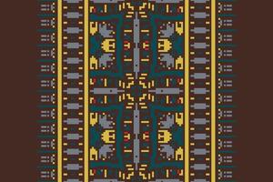 Ancient patterns Seamless Mughal architecture Motif embroidery, Pixel Ikat embroidery Design for Print lace pattern seamless pattern vintage shibori jacquard seamless vector