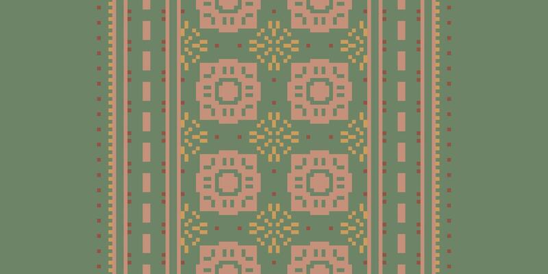 Navajo pattern Seamless Mughal architecture Motif embroidery, Pixel Ikat embroidery Design for Print border embroidery ancient egypt