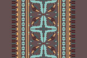 Ancient patterns Seamless Australian aboriginal pattern Motif embroidery, Pixel Ikat embroidery Design for Print border embroidery ancient egypt vector