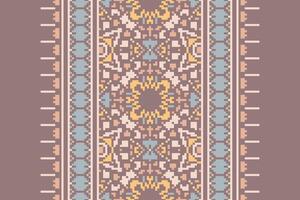 Ancient patterns Seamless Mughal architecture Motif embroidery, Pixel Ikat embroidery Design for Print tie dyeing pillowcase sambal puri kurti mughal architecture vector
