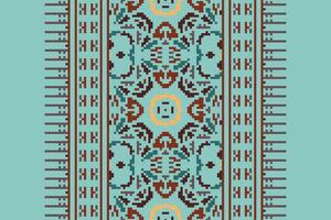 Ancient patterns Seamless Mughal architecture Motif embroidery, Pixel Ikat embroidery Design for Print endless arabesque cloth dupatta shawl bandana print silk kurta men vector