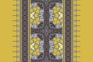 Ancient patterns Seamless Mughal architecture Motif embroidery, Pixel Ikat embroidery Design for Print egyptian hieroglyphs tibetan geo pattern vector