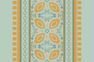 Ancient patterns Seamless Scandinavian pattern Motif embroidery, Pixel Ikat embroidery Design for Print indonesian batik motif embroidery native american kurta mughal design vector