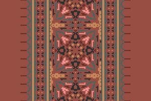 Ancient patterns Seamless Scandinavian pattern Motif embroidery, Pixel Ikat embroidery Design for Print jacquard slavic pattern folklore pattern kente arabesque vector