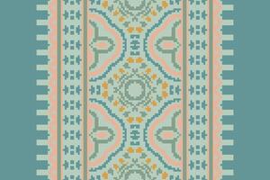 Ancient patterns Seamless Scandinavian pattern Motif embroidery, Pixel Ikat embroidery Design for Print scarf hijab pattern kerchief Pixel Ikat Silk kurti model mughal patterns vector