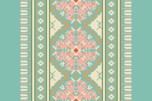 Ancient patterns Seamless Scandinavian pattern Motif embroidery, Pixel Ikat embroidery Design for Print vyshyvanka placemat quilt sarong sarong beach kurtis Indian motifs vector