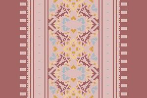 Ancient patterns Seamless Scandinavian pattern Motif embroidery, Pixel Ikat embroidery Design for Print tapestry floral kimono repeat pattern lacing spanish motif vector