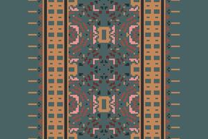 Ancient patterns Seamless Scandinavian pattern Motif embroidery, Pixel Ikat embroidery Design for Print egyptian pattern tibetan mandala bandanna vector