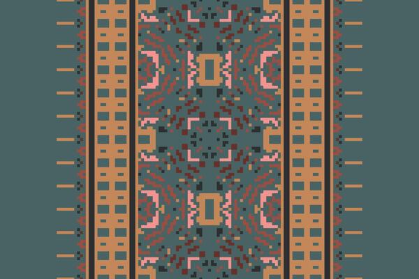 Ancient patterns Seamless Scandinavian pattern Motif embroidery, Pixel Ikat embroidery Design for Print egyptian pattern tibetan mandala bandanna
