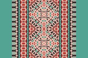 Bukhara pattern Seamless Bandana print silk Motif embroidery, Pixel Ikat embroidery Design for Print kurta pattern mughal motifs tapestry pattern floral repeat vector