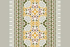 Bukhara pattern Seamless Australian aboriginal pattern Motif embroidery, Pixel Ikat embroidery Design for Print scarf hijab pattern kerchief Pixel Ikat Silk kurti model mughal patterns vector