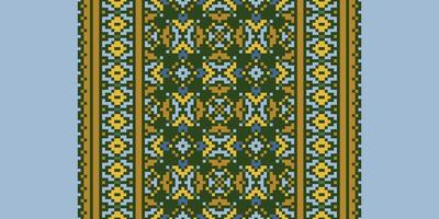 Navajo pattern Seamless Scandinavian pattern Motif embroidery, Pixel Ikat embroidery Design for Print scarf hijab pattern kerchief Pixel Ikat Silk kurti model mughal patterns vector
