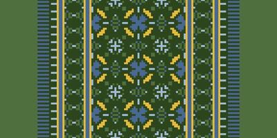 Navajo pattern Seamless Scandinavian pattern Motif embroidery, Pixel Ikat embroidery Design for Print vyshyvanka placemat quilt sarong sarong beach kurtis Indian motifs vector