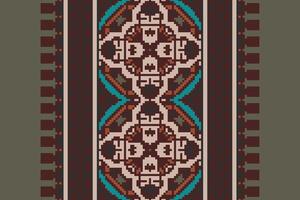 Bukhara pattern Seamless Mughal architecture Motif embroidery, Pixel Ikat embroidery Design for Print lace pattern turkish ceramic ancient egypt art jacquard pattern vector
