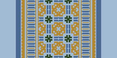 Navajo pattern Seamless Scandinavian pattern Motif embroidery, Pixel Ikat embroidery Design for Print kurta pattern mughal motifs tapestry pattern floral repeat vector