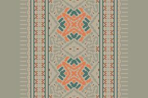 Bukhara pattern Seamless Scandinavian pattern Motif embroidery, Pixel Ikat embroidery Design for Print pattern vintage flower folk navajo patchwork pattern vector