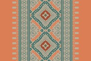 Bukhara pattern Seamless Scandinavian pattern Motif embroidery, Pixel Ikat embroidery Design for Print scandinavian pattern saree ethnic nativity gypsy pattern vector