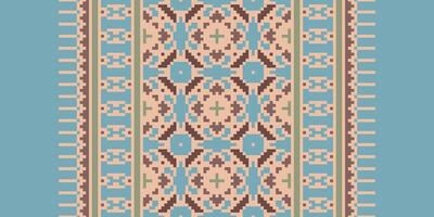 Navajo pattern Seamless Scandinavian pattern Motif embroidery, Pixel Ikat embroidery Design for Print pattern vintage flower folk navajo patchwork pattern vector