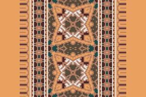 Fashion pattern Seamless Australian aboriginal pattern Motif embroidery, Pixel Ikat embroidery Design for Print tie dyeing pillowcase sambal puri kurti mughal architecture vector