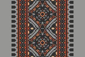 Fashion pattern Seamless Australian aboriginal pattern Motif embroidery, Pixel Ikat embroidery Design for Print scandinavian pattern saree ethnic nativity gypsy pattern vector