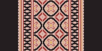 Navajo pattern Seamless Scandinavian pattern Motif embroidery, Pixel Ikat embroidery Design for Print scandinavian pattern saree ethnic nativity gypsy pattern vector