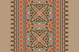 Fashion pattern Seamless Scandinavian pattern Motif embroidery, Pixel Ikat embroidery Design for Print jacquard slavic pattern folklore pattern kente arabesque vector