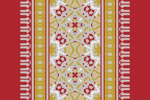 Fashion pattern Seamless Scandinavian pattern Motif embroidery, Pixel Ikat embroidery Design for Print kurta pattern mughal motifs tapestry pattern floral repeat vector