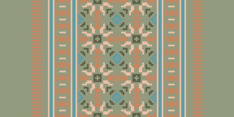 Patchwork pattern Seamless Native American, Motif embroidery, Pixel Ikat embroidery Design for Print endless arabesque cloth dupatta shawl bandana print silk kurta men