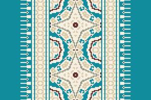 Tissue Dupatta Seamless Native American, Motif embroidery, Pixel Ikat embroidery Design for Print scarf hijab pattern kerchief Pixel Ikat Silk kurti model mughal patterns vector