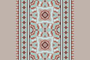 Tissue Dupatta Seamless Native American, Motif embroidery, Pixel Ikat embroidery Design for Print scandinavian pattern saree ethnic nativity gypsy pattern vector