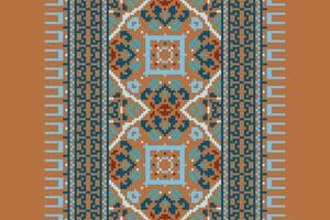 Tissue Dupatta Seamless Australian aboriginal pattern Motif embroidery, Pixel Ikat embroidery Design for Print endless arabesque cloth dupatta shawl bandana print silk kurta men vector