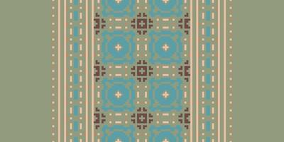 Patchwork pattern Seamless Native American, Motif embroidery, Pixel Ikat embroidery Design for Print indonesian batik motif embroidery native american kurta mughal design vector