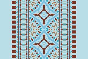 Tissue Dupatta Seamless Australian aboriginal pattern Motif embroidery, Pixel Ikat embroidery Design for Print indonesian batik motif embroidery native american kurta mughal design vector
